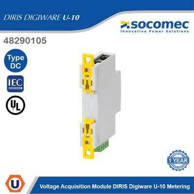 Socomec Voltage Acquisition Module DIRIS Digiware U-10 Metering | 48290105