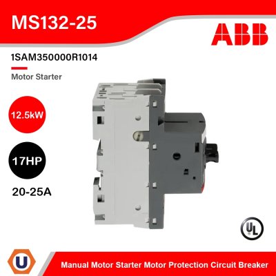 ABB | MS132-25 Manual Motor Starter Motor protective circuit breaker | 1SAM350000R1014