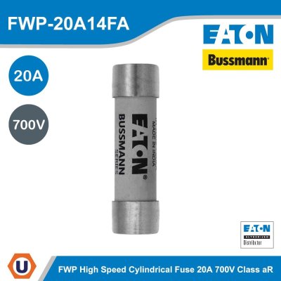 Eaton Bussmann series high speed cylindrical fuse 20A 700V | FWP-20A14FA