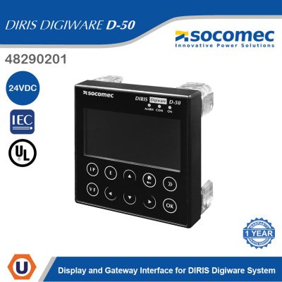 Socomec Display and Gateway Interface for DIRIS Digiware System | 48290201