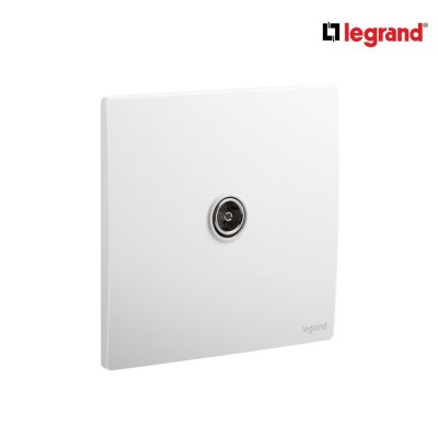 Legrand เต้ารับโทรทัศน์ (แบบเสียบ) 1ช่อง สีขาว TV Female Terminal Socket รุ่น มาเรียเซนต์ | Mallia Senses | 281151MW