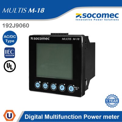 Socomec MULTIS M18 Digital Multifunction Power Meter | 192J9060