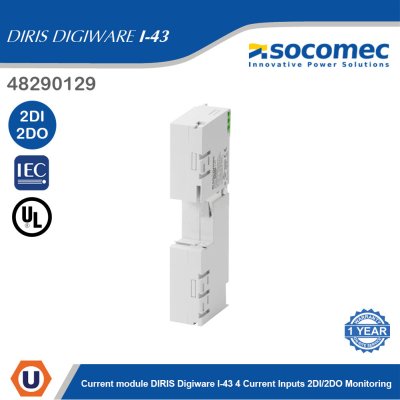 Socomec Current Module DIRIS Digiware I-43 4current Inputs 2DI/2DO Monitoring | 48290129