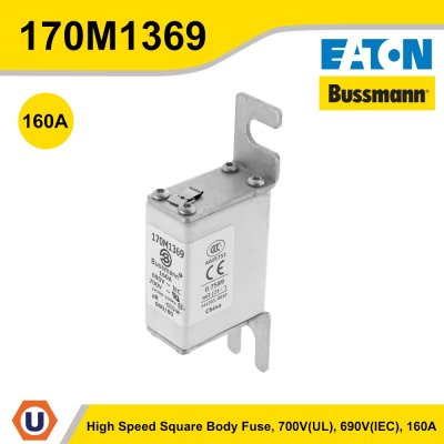 EATON Bussmann Series High Speed Square Body Fuse  690 V (IEC), 700 V (UL) 160A | 170M1369