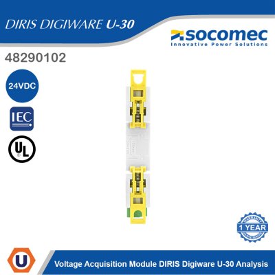 Socomec Voltage Acquisition Module DIRIS Digiware U-30 Analysis | 48290102