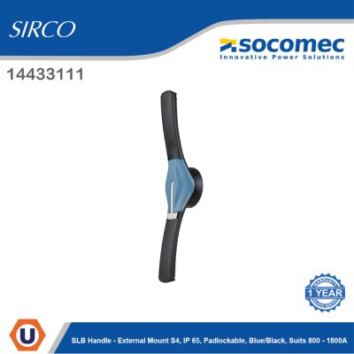 Socomec SLB Handle External Mount S4 IP65 Padlockable suits 800-1800A | 14433111