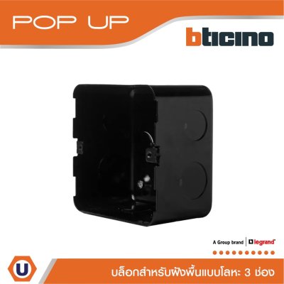 BTicino บล๊อกโลหะ (แบบฝังพื้น) | 150620NL | Matix