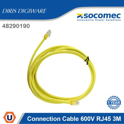 Socomec Connection Cable 600V RJ45 3M | 48290190