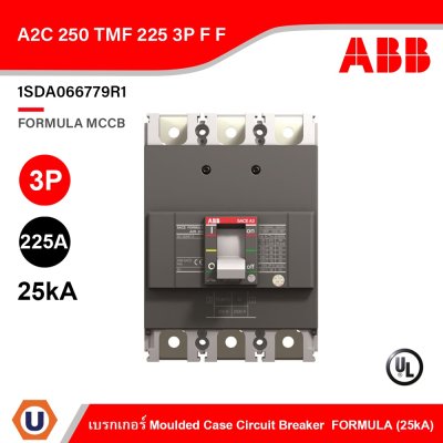 ABB 1SDA066779R1 Moulded Case Circuit Breaker FORMULA A2C 250 TMF 225 3P F F