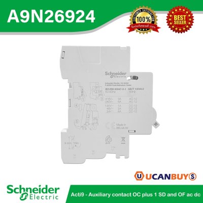 Schneider Electric Acti9 Auxiliary contact OC plus 1 SD and OF ac dc | A9N26924