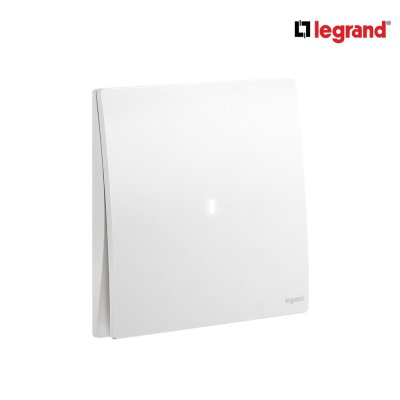 Legrand สวิตช์สองทาง 1ช่อง สีขาว มีไฟ LED 1G 2W 16AX Illuminated Switch | Mallia Senses | 281011MW