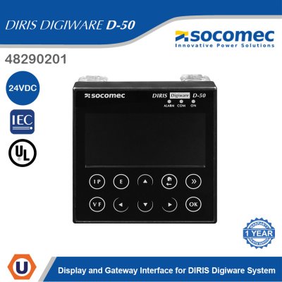 Socomec Display and Gateway Interface for DIRIS Digiware System | 48290201