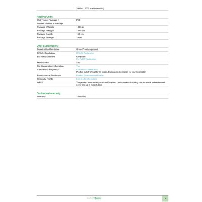 Schneider Electric Circuit breaker ComPact NSX250F 3P TMD trip unit 125 A, 36kA, 415 VAC | LV431633