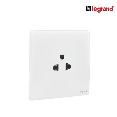 แพ็ค4 | Legrand ชุดเต้ารับเดี่ยว 3 ขา มีม่านนิรภัย สีขาว รุ่นมาเรียเซนต์ | Mallia Senses | 281103MW