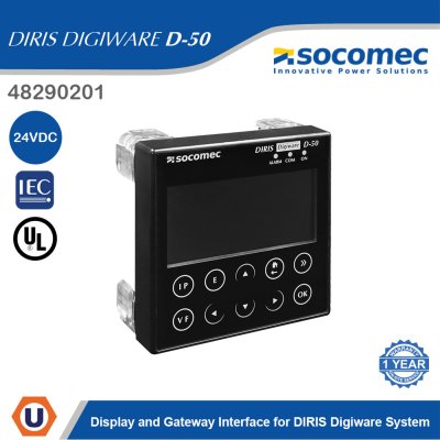 Socomec Display and Gateway Interface for DIRIS Digiware System | 48290201