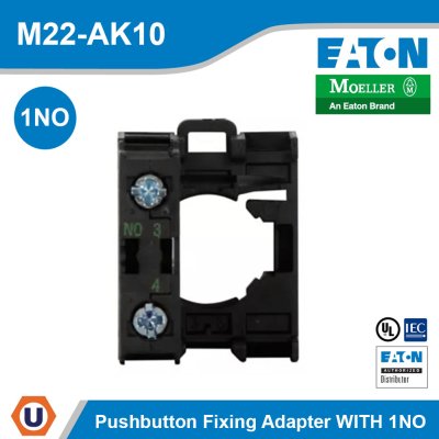 EATON M22 Pushbutton Fixing Adapter WITH 1NO | M22-AK10