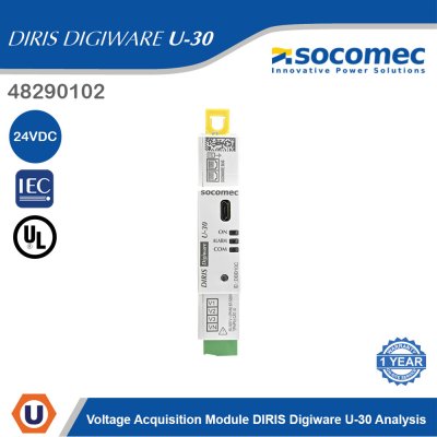 Socomec Voltage Acquisition Module DIRIS Digiware U-30 Analysis | 48290102