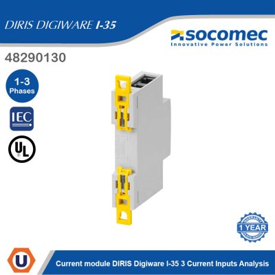 Socomec Current module DIRIS Digiware I-35 3Current Inputs Analysis | 48290130