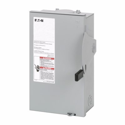 EATON Safety Switch 30A ใช้กับไฟ 1 เฟส 2 สาย 240 โวลท์  แบบติดตั้งฟิวส์ได้ | DG221NRB