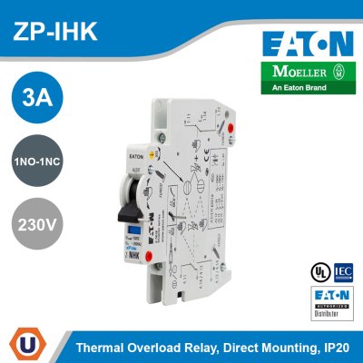EATON Breaker Auxiliary Contact Module 230V ZP-AHK, ZP-IHK, ZP-WHK 3A 1NO-1NC | ZP-IHK