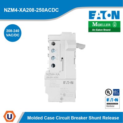 EATON Moeller Series NZM Molded Case Circuit Breaker Shunt Release | NZM4-XA208-250AC/DC