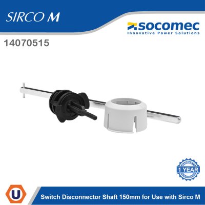 Socomec Switch Disconnector Shaft 150mm for Use with Sirco M | 14070515