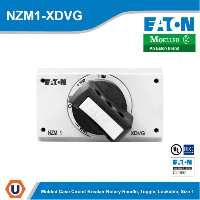 EATON Rotary handle Toggle Black Lockable Size 1 | NZM1-XDVG