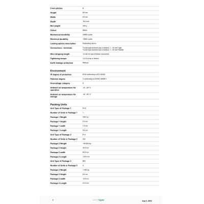 Schneider Electric Miniature Circuit-Breaker, Acti9 iK60N, 3P, 40 A, C Curve, 6000 A (IEC 60898-1) I A9K24340