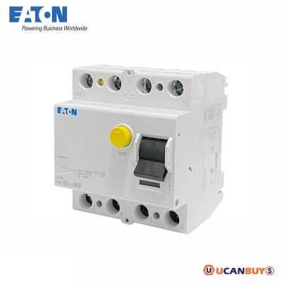 EATON PFIM-63/4/003 อุปกรณ์ป้องกันไฟดูด 4 โพล 63A 10KA กระแสตัดวงจร 30 มิลลิแอมป์ RCDs 4P 63A 10KA