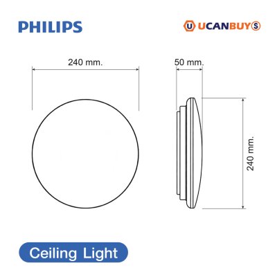 PHILIPS โคมซาลาเปาLED แบบไม่มีประกาย 10W แสงคูลเดย์ไลท์ 6500K 220V-240V | 915005773517