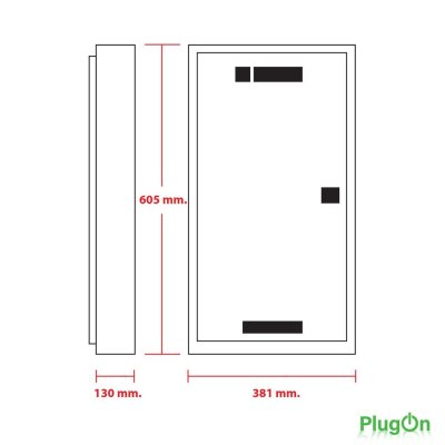 Schneider Electric ตู้โหลดเซ็นเตอร์สแควร์ดี แบบเมนลัก (ไม่สามารถใส่เมนเบรกเกอร์ได้) เฟรม 250A จำนวน 24 วงจรย่อย ไฟ 3 เฟส 4 สาย