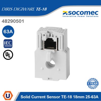 Socomec Solid Current Sensor TE-18 18mm 25-63A | 48290501