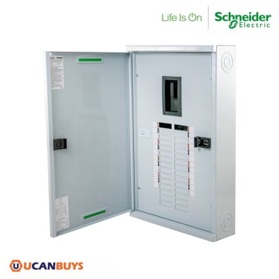 Schneider Electric ตู้โหลดเซ็นเตอร์สแควร์ดี แบบเมนเบรกเกอร์ รุ่น 24 ช่อง 3 เฟส 4 สาย | QO3-250EZ24G/SN