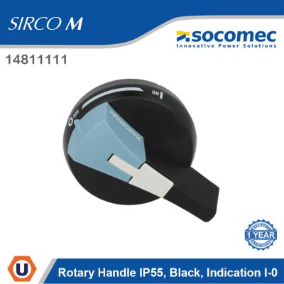 Socomec Rotary Handle IP55 Black Indication I-0 | 14811111