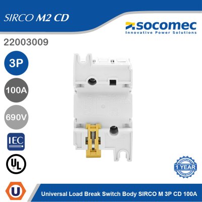 Socomec Universal Load Break Switch Body SIRCO M 3P CD 100A | 22003009
