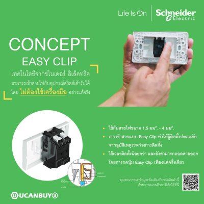 Schneider ชุดเต้ารับ USB 2.1A ขนาด 1ช่อง + ปลั๊กเดี่ยว + ฝาครอบ รุ่น Concept