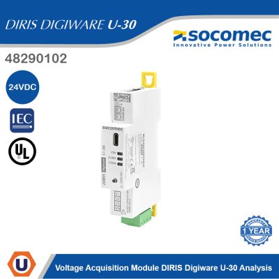 Socomec Voltage Acquisition Module DIRIS Digiware U-30 Analysis | 48290102