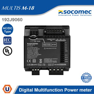 Socomec MULTIS M18 Digital Multifunction Power Meter | 192J9060