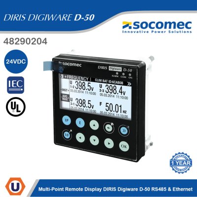 Socomec Multi-Point Remote Display DIRIS Digiware D-50 | 48290204