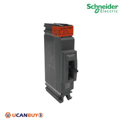 Schneider Electric EZC เซอร์กิตเบรกเกอร์สวิตช์ตัดตอนอัตโนมัติ (MCCB) 15A ชนิด 1โพล ขนาดเฟรม 100A (25kA) | EZC100H1015T
