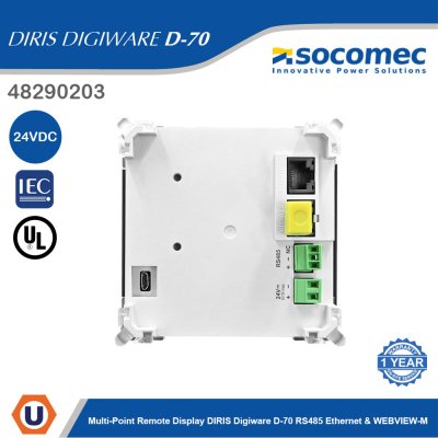 Socomec Display DIRIS Digiware D-70 RS485 Ethernet & WEBVIEW-M | 48290203