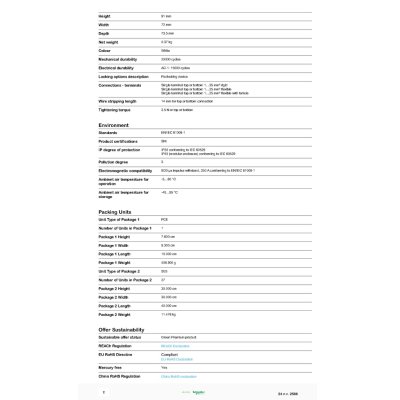 Schneider Electric Acti9 iID RCCB 4P 63A 30mA Type AC (ป้องกันไฟดูด ไฟรั่ว) | A9R71463