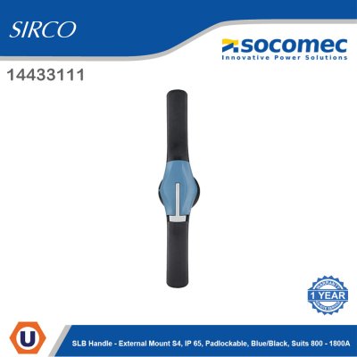 Socomec SLB Handle External Mount S4 IP65 Padlockable suits 800-1800A | 14433111