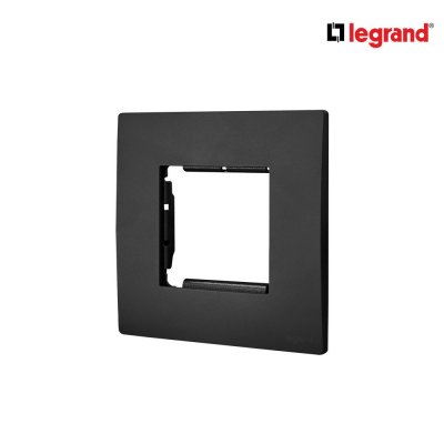 Legrand ฝาครอบอะแดปเตอร์ 1 ช่อง สีดำ รุ่นมาเรียเซนต์ | Mallia Senses | 281192MB