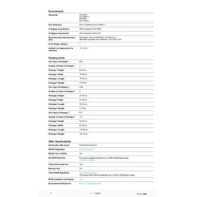 Schneider Electric ตู้กันน้ำ MINI KAEDRA รุ่น 8 ช่อง IP65 เหมาะสำหรับใส่เบรกเกอร์แบบเกาะราง (ใส่เบรกเกอร์ EV) | 13443