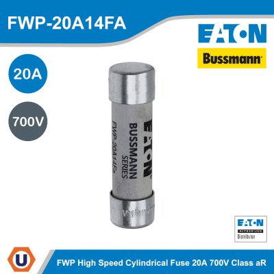 Eaton Bussmann series high speed cylindrical fuse 20A 700V | FWP-20A14FA