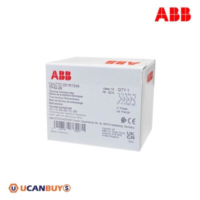 ABB Thermal Overload Relay TF42 - 20, 16.0 - 20.0A - TF42 - 20 - 1SAZ721201R1049 | TF42 - 20