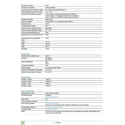 Schneider Electric Circuit Breaker EasyPact CVS100B 25kA at 415VAC, 16A 3P | LV510300