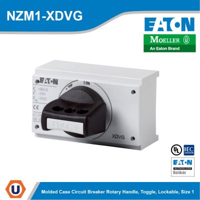 EATON Rotary handle Toggle Black Lockable Size 1 | NZM1-XDVG