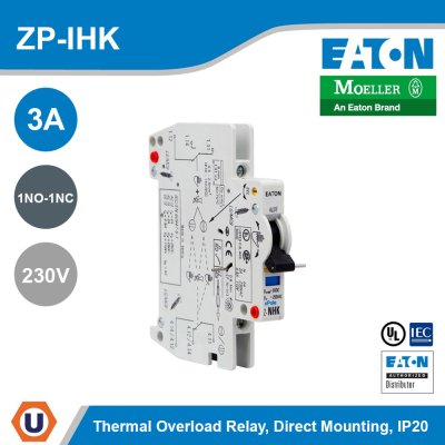 EATON Breaker Auxiliary Contact Module 230V ZP-AHK, ZP-IHK, ZP-WHK 3A 1NO-1NC | ZP-IHK